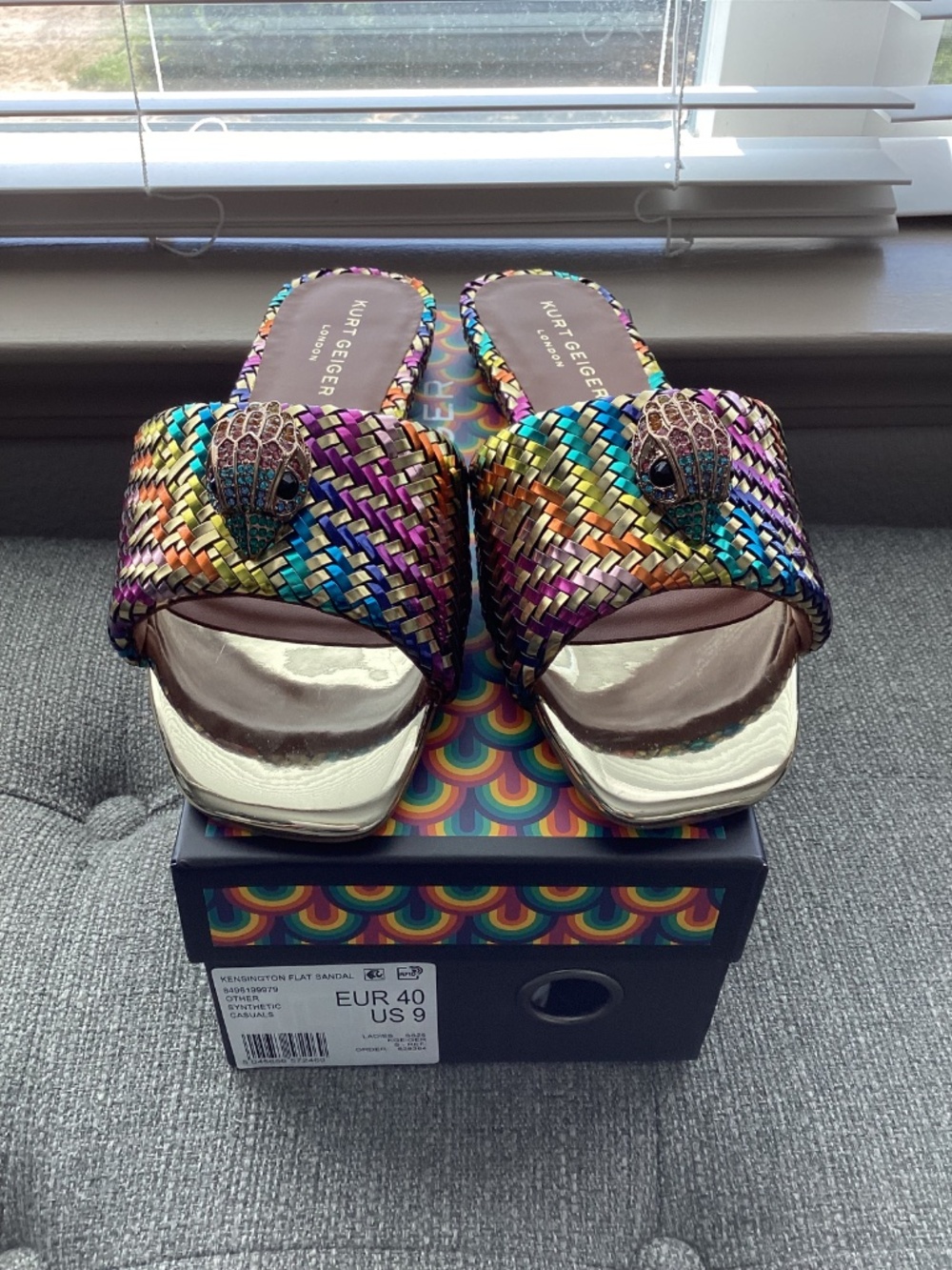 Kurt Geiger London Kensington Slide Sandal, size US9/EU40 - Picture 7 of 12